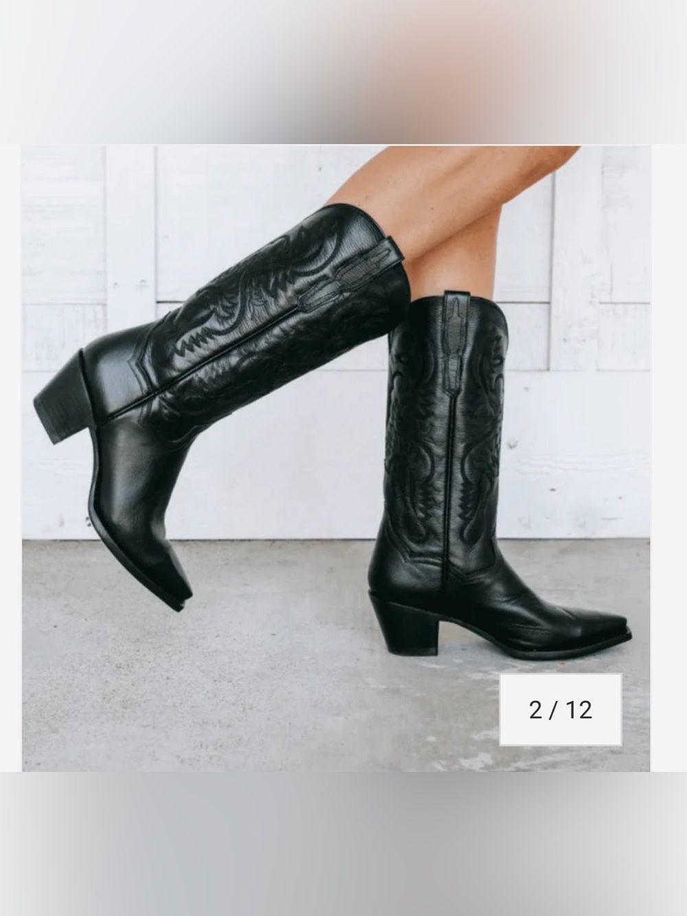 DAN POST WOMEN'S MARIA SNIP TOE LEATHER BOOTS - BLACK